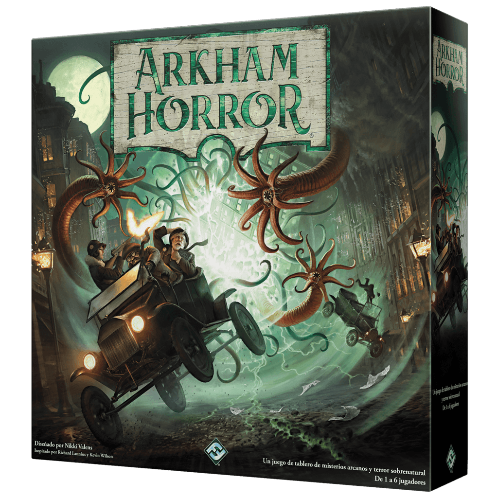 Arkham Horror 3ª Edición, juego de mesa cooperativo de misterio y terror lovecraftiano