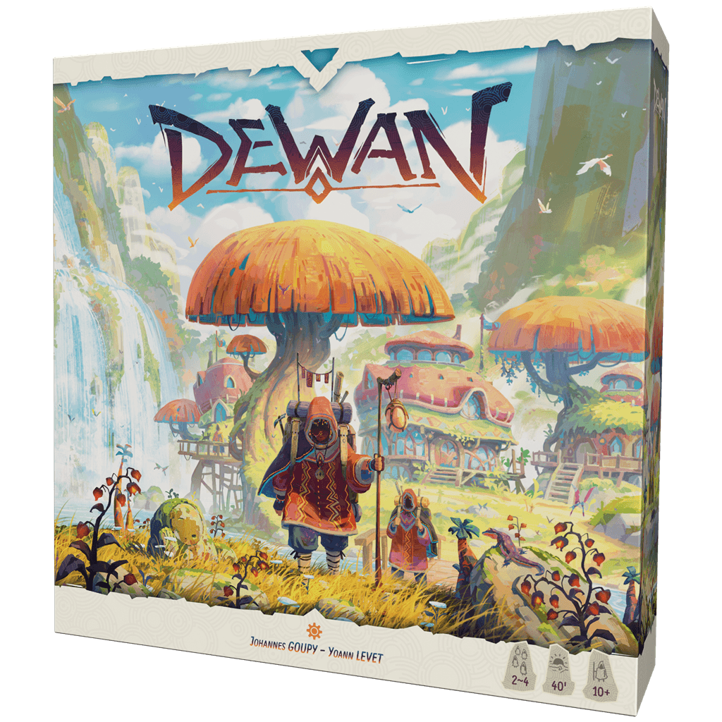 Dewan juego de mesa de estrategia y construcción de rutas.
