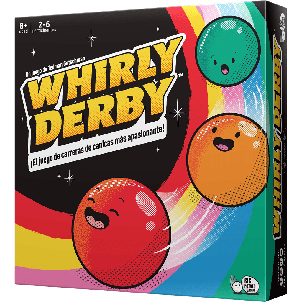 Whirly Derby juego de mesa familiar de carreras y apuestas.