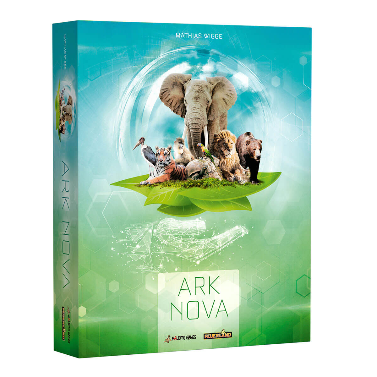 Ark Nova, juego de mesa estratégico sobre la construcción y gestión de un zoológico moderno dedicado a la conservación animal.