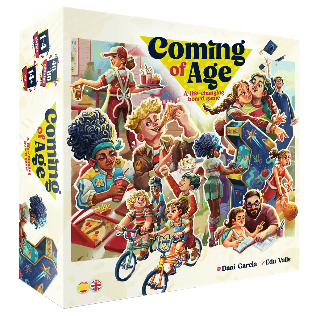Coming of Age juego de mesa de estrategia y desarrollo personal, edición en español