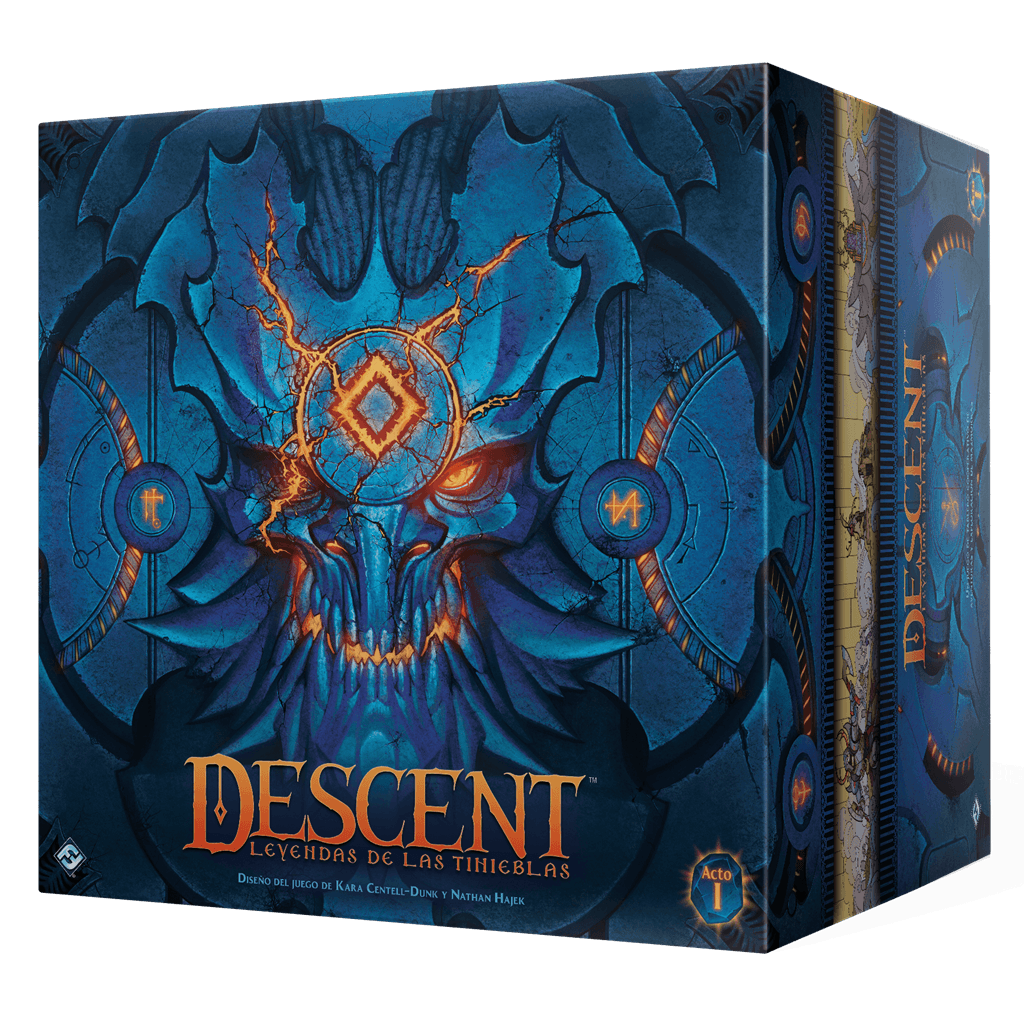 Descent: Leyendas de las Tinieblas, juego de mesa de aventuras, exploración de mazmorras y fantasía con miniaturas.