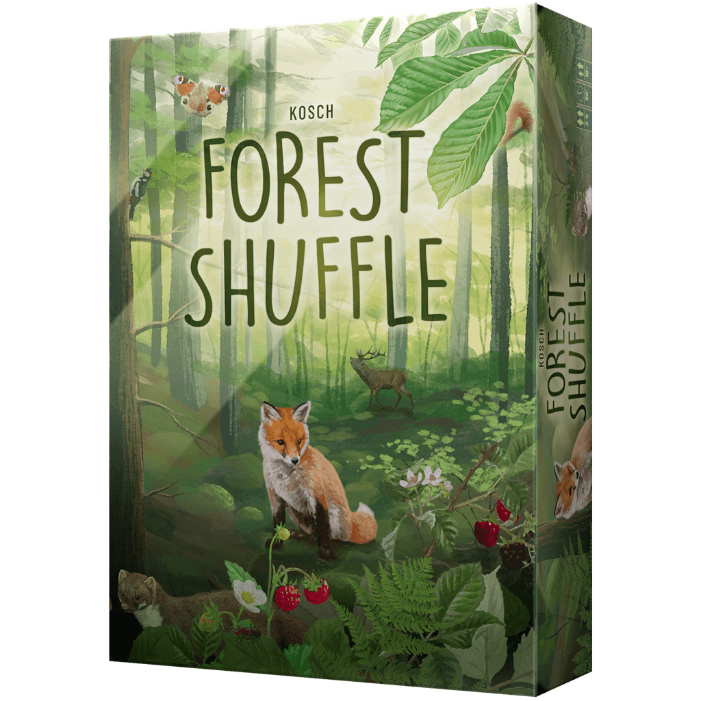 Forest Shuffle, juego de mesa de cartas y estrategia sobre la creación de un ecosistema forestal.