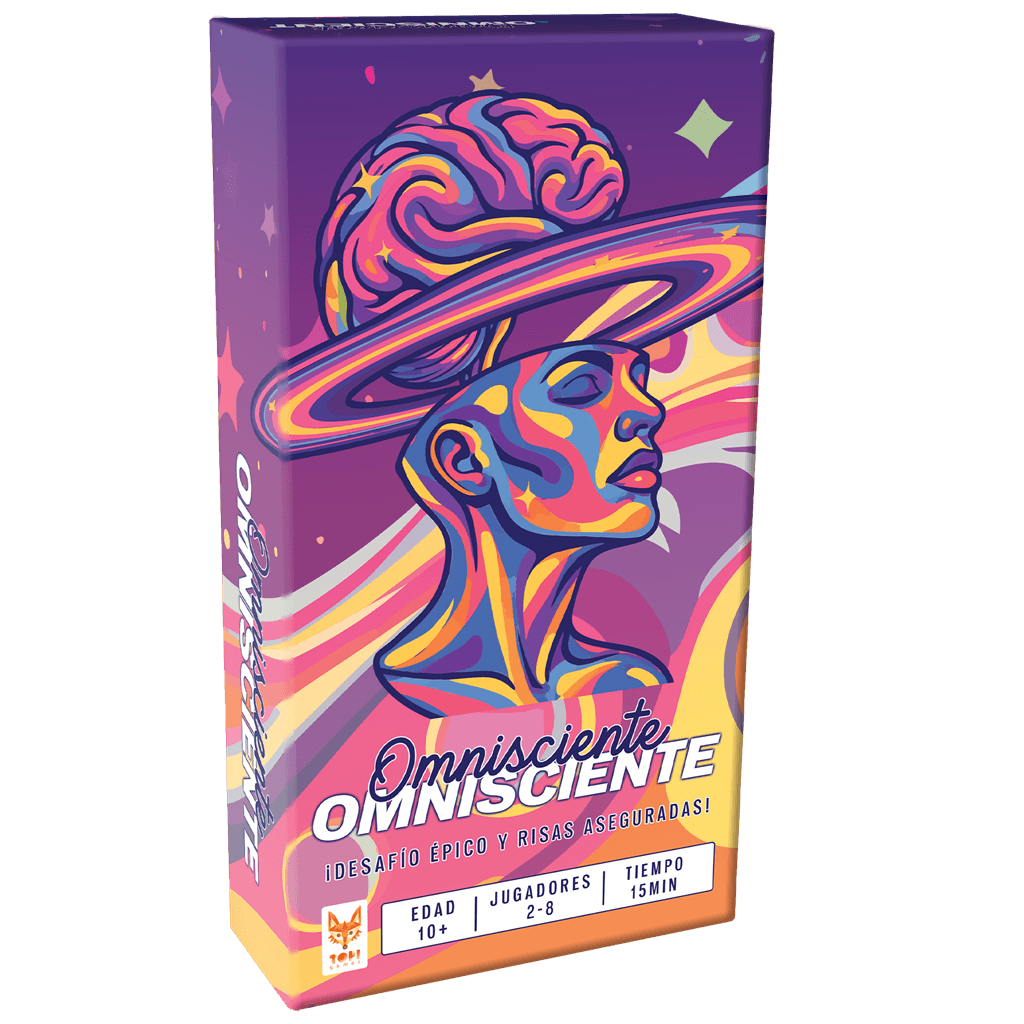 Omnisciente, juego de mesa de estrategia y cartas con toma de decisiones y planificación.