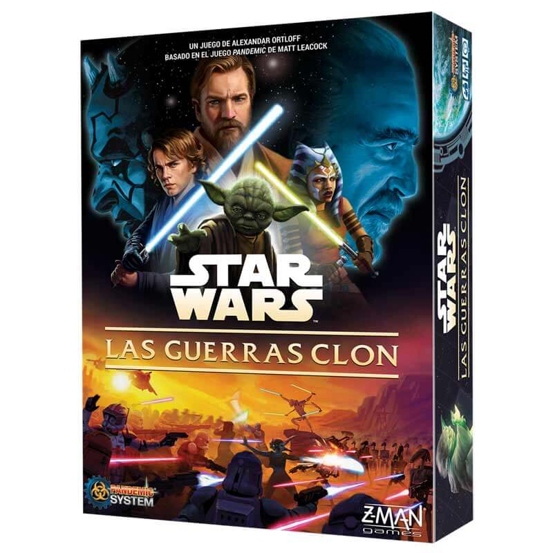 Star Wars: Las Guerras Clon es un juego de mesa cooperativo de estrategia que utiliza el reconocido sistema Pandemic