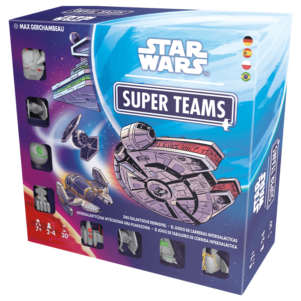 Star Wars Super Teams juego de mesa de carreras ambientado en el universo Star Wars